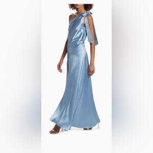 Milly One Shoulder Blue Dress